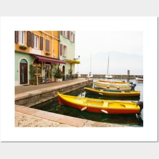 Castelletto Waterfront on Lake Garda in Italy Posters and Art